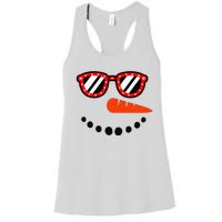 Snowman Christmas For Men Women Snowman Girls Women's Racerback Tank