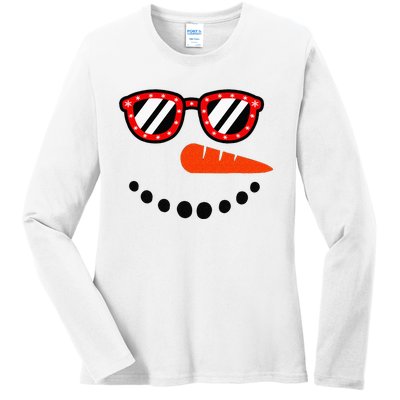 Snowman Christmas For Men Women Snowman Girls Ladies Long Sleeve Shirt