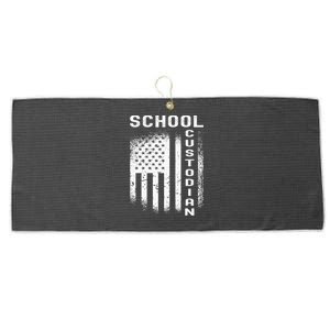 School Custodian Funny Large Microfiber Waffle Golf Towel