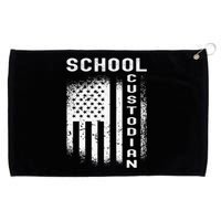 School Custodian Funny Grommeted Golf Towel