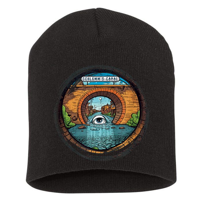 Schlemms Canal Funny Eyeball Optometry Fun Glaucoma Short Acrylic Beanie