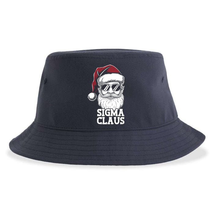 Sigma Claus Funny Christmas Santa Claus Sarcastic Joke Sustainable Bucket Hat