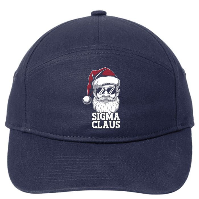 Sigma Claus Funny Christmas Santa Claus Sarcastic Joke 7-Panel Snapback Hat