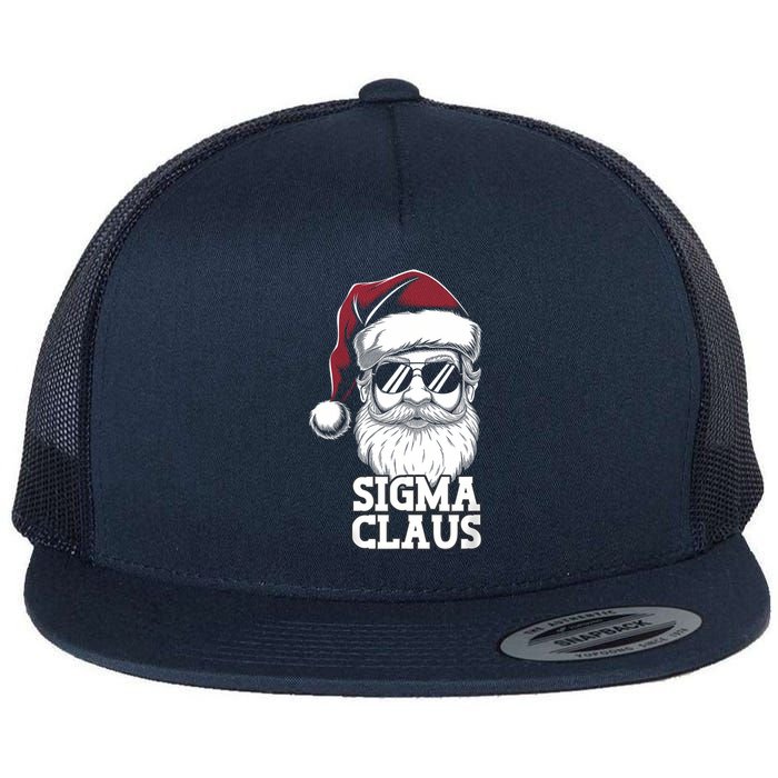 Sigma Claus Funny Christmas Santa Claus Sarcastic Joke Flat Bill Trucker Hat