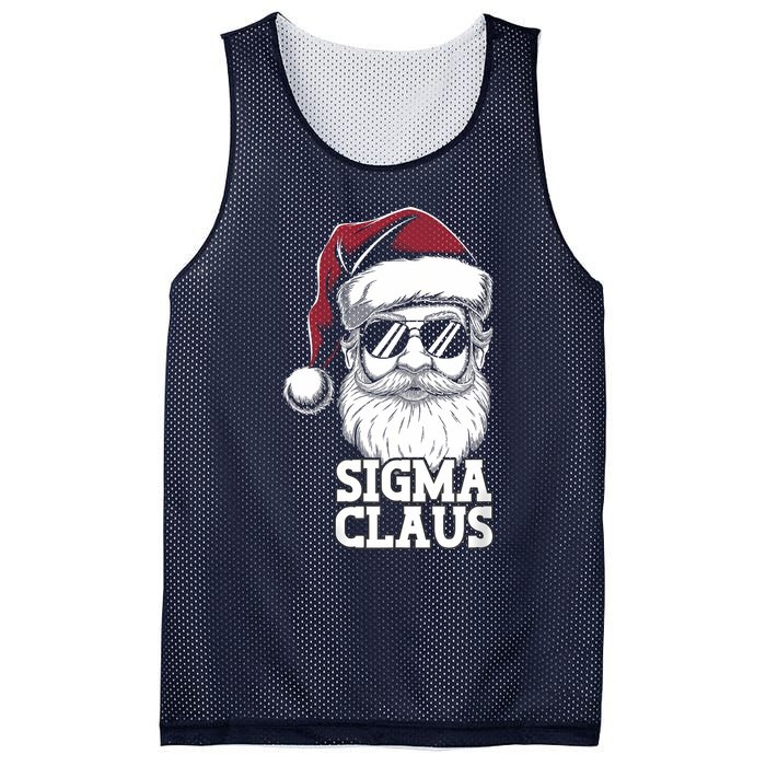 Sigma Claus Funny Christmas Santa Claus Sarcastic Joke Mesh Reversible Basketball Jersey Tank