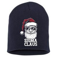 Sigma Claus Funny Christmas Santa Claus Sarcastic Joke Short Acrylic Beanie