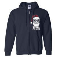 Sigma Claus Funny Christmas Santa Claus Sarcastic Joke Full Zip Hoodie