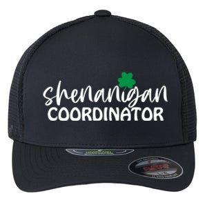 Shenanigan Coordinator Funny St Pattys Day Matching Meme Gift Flexfit Unipanel Trucker Cap