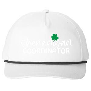 Shenanigan Coordinator Funny St Pattys Day Matching Meme Gift Snapback Five-Panel Rope Hat