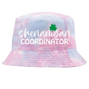 Shenanigan Coordinator Funny St Pattys Day Matching Meme Gift Tie-Dyed Bucket Hat