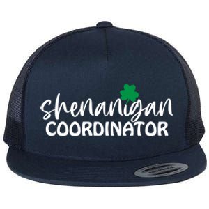 Shenanigan Coordinator Funny St Pattys Day Matching Meme Gift Flat Bill Trucker Hat