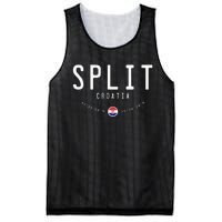 Split Croatia Flag Mesh Reversible Basketball Jersey Tank