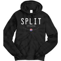 Split Croatia Flag Tie Dye Hoodie