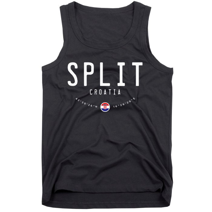 Split Croatia Flag Tank Top