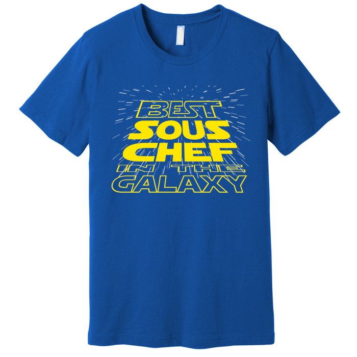 Sous Chef Funny Cool Galaxy Job Gift Premium T-Shirt