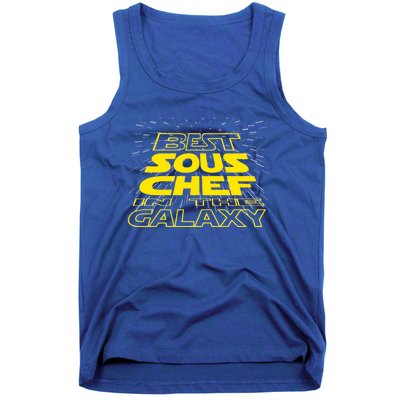 Sous Chef Funny Cool Galaxy Job Gift Tank Top