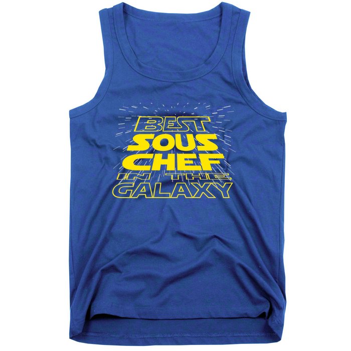 Sous Chef Funny Cool Galaxy Job Gift Tank Top