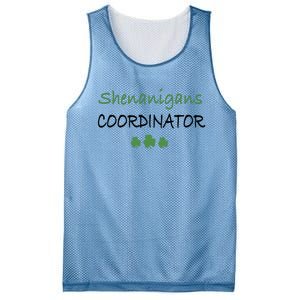 Shenanigans Coordinator Funny St Patricks Day Gift Mesh Reversible Basketball Jersey Tank