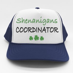 Shenanigans Coordinator Funny St Patricks Day Gift Trucker Hat