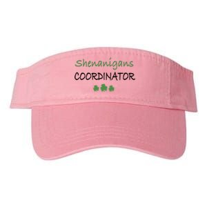 Shenanigans Coordinator Funny St Patricks Day Gift Valucap Bio-Washed Visor