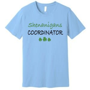 Shenanigans Coordinator Funny St Patricks Day Gift Premium T-Shirt