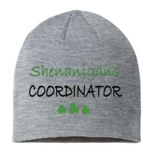 Shenanigans Coordinator Funny St Patricks Day Gift Sustainable Beanie