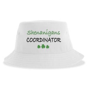 Shenanigans Coordinator Funny St Patricks Day Gift Sustainable Bucket Hat