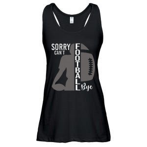 Sorry CanT Football Bye Funny Football Lovers Ladies Essential Flowy Tank