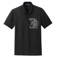 Sorry CanT Football Bye Funny Football Lovers Dry Zone Grid Polo