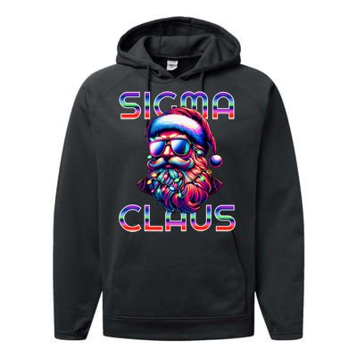 Sigma Claus Funny Santa Christmas Meme Performance Fleece Hoodie