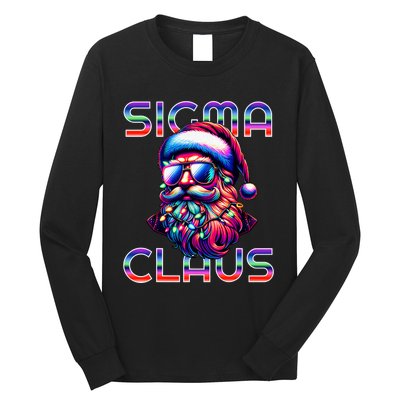 Sigma Claus Funny Santa Christmas Meme Long Sleeve Shirt