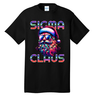 Sigma Claus Funny Santa Christmas Meme Tall T-Shirt