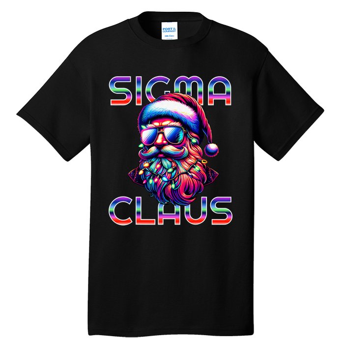 Sigma Claus Funny Santa Christmas Meme Tall T-Shirt