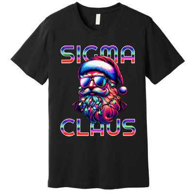 Sigma Claus Funny Santa Christmas Meme Premium T-Shirt