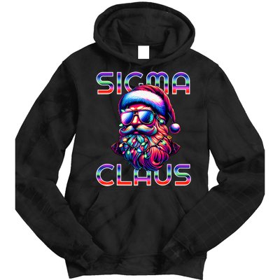 Sigma Claus Funny Santa Christmas Meme Tie Dye Hoodie