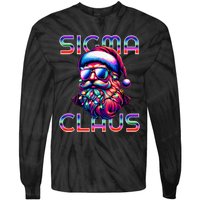 Sigma Claus Funny Santa Christmas Meme Tie-Dye Long Sleeve Shirt