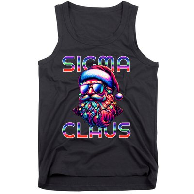 Sigma Claus Funny Santa Christmas Meme Tank Top