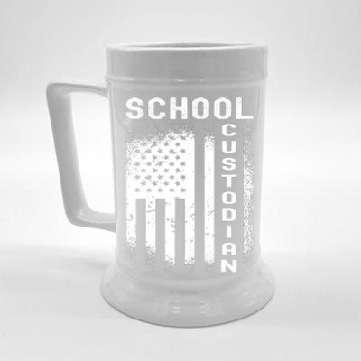 School Custodian Funny Beer Stein