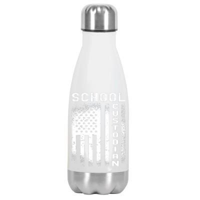 School Custodian Funny Stainless Steel Insulated Water Bottle