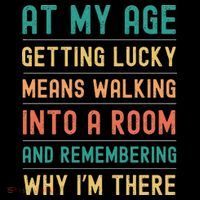 Senior Citizens Funny Saying At My Age Getting Lucky Jokes  Bucket Hat