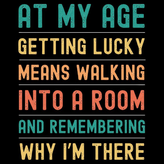 Senior Citizens Funny Saying At My Age Getting Lucky Jokes  Flat Bill Trucker Hat