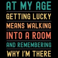 Senior Citizens Funny Saying At My Age Getting Lucky Jokes  16 in Basic Backpack