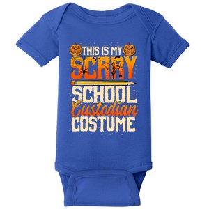 School Custodian Funny Gift Halloween Funny Janitor Custodial Great Gift Baby Bodysuit