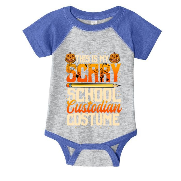 School Custodian Funny Gift Halloween Funny Janitor Custodial Great Gift Infant Baby Jersey Bodysuit