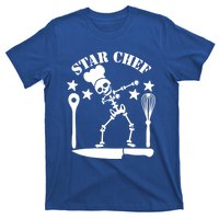 Star Chef Funny Dabbing Skeleton With Chefs Hat Funny Gift T-Shirt