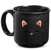 Sleeping Cat Face 15oz Campfire Ceramic Mug