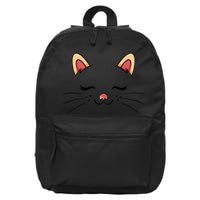 Sleeping Cat Face 16 in Basic Backpack