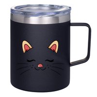 Sleeping Cat Face 12oz Stainless Steel Coffee Mug