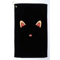 Sleeping Cat Face Golf Towel