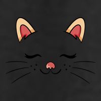 Sleeping Cat Face Golf Towel